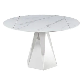 BARLETTA ESSTISCH SILBER | Ø86/130X76 CM KERAMIK CW002