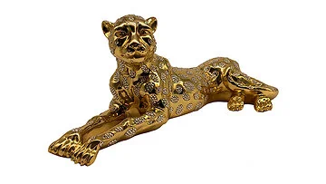 DECORATIE CNR1489 LEOPARD | 57 CM GOUD