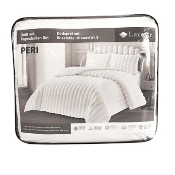 LAVELLA PERI BEDSPREI SET | 235X250 CM WIT 3-DELIG