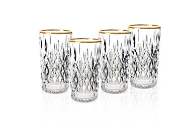 BRICARD BILBAO HIGHBALL-GLÄSER-SET| GOLD 4-TEIL