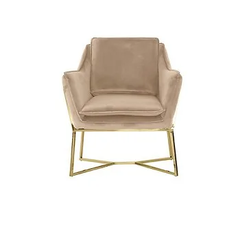 FOGGIA ARMCHAIR GOLD | TAUPE FABRIC MJ11-8