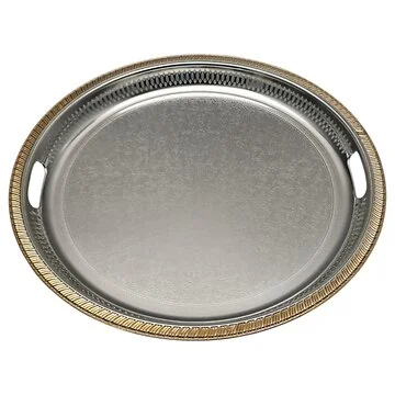 FUGURATO PRÄSENTIERBRETT 151 RUND | SILBER-GOLD Ø45 CM