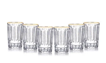 BRICARD MALAGA WASSERGLÄSER-SET| GOLD 6-TEIL