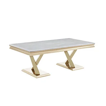 FERRARA COUCHTISCH GOLD | 130X70X45 CM MARMOR 928