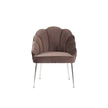 EMILLIA ARMCHAIR | BROWN FABRIC MJ11-82