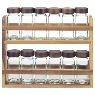 BRICARD ACACIA KRUIDENPOTJES SET 001A | 31X7X27 CM 13-DELIG