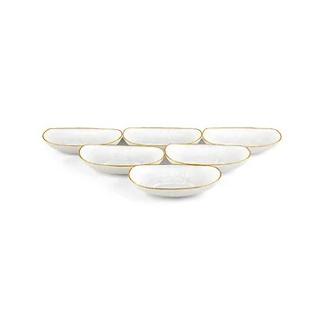 BRICARD REXY SCHALEN SET | 25 CM PAREL WIT-GOUD 6-DELIG