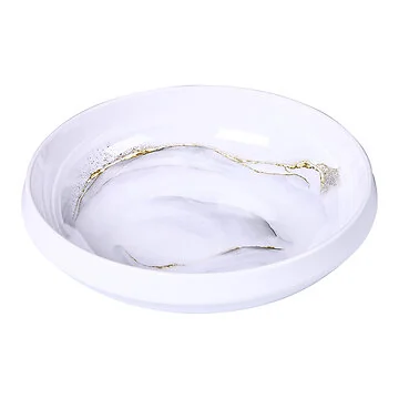 BRICARD MELAMINE SERVEERSCHAAL 401 | WIT-MARMER Ø25 CM