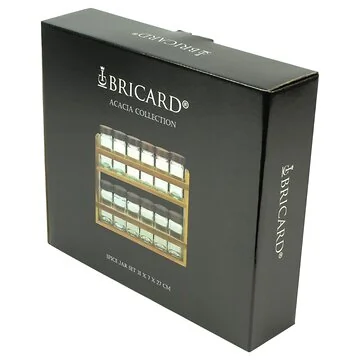 BRICARD ACACIA GEWÜRZGLAS SET 001A |31X7X27 CM 13-TEILIG
