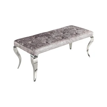 MILANO LONGCHAIR | 110X50X47 CM SILVER FABRIC A41-4