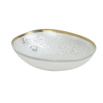 BRICARD CRISPY KOMMEN SET | OVAAL WIT - GOUD 6-DELIG