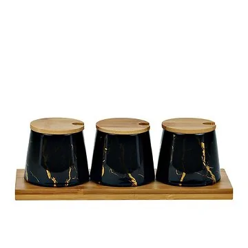 BRICARD KRUIDENSET 3-DELIG ZWART + BAMBOO DIENBLAD