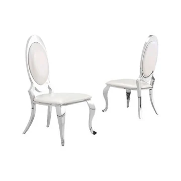 GENOVA DINING CHAIR | WHITE PU H1106-2