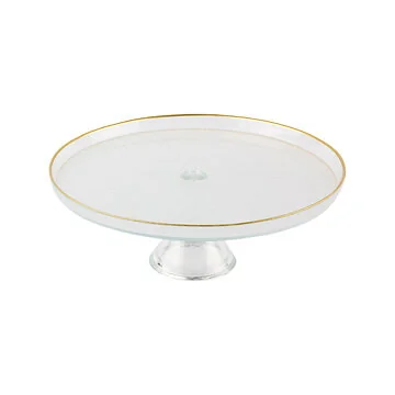 BRICARD REXY PATISSERIE PLATTE | 32 CM TRANSPARENTES GOLD