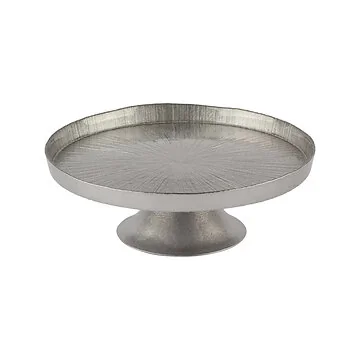 BRICARD REXY PATISSERIE PLATTE | 21 CM DUNKELSILBER