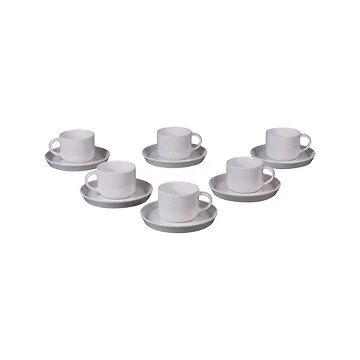 BRICARD LUNEL ESPRESSO SET | WEISS 12-TEILIG