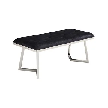 BARI LONGCHAIR | 110X50X47 CM BLACK FABRIC A41-23