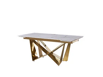 CENTO EETTAFEL GOUD | 180/240X90X76 CM KERAMIEK SA003