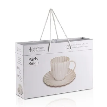 BRICARD PARIS COFFEE SET | BEIGE 12-PIECE
