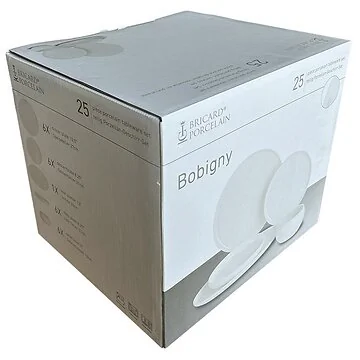 BRICARD BOBIGNY TABLEWARE SET | WHITE 25-PIECE