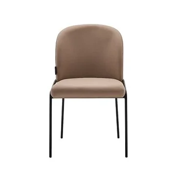 SALVE DINING CHAIR BLACK | TAUPE VELOURS VEGA11