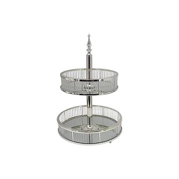 FUGURATO ELEGANCE SERVING STAND 18A0184S-M | SILVER