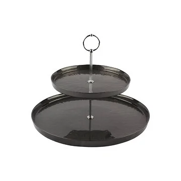BRICARD REXY SERVING STAND 2-LAYER | 21 - 32 CM DARK GREY