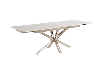 TERNI EETTAFEL ZILVER | 180/240X90X76 CM KERAMIEK CW002