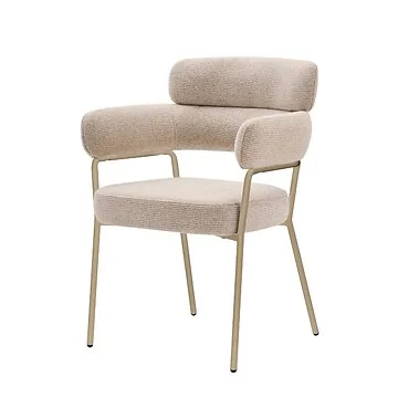 AREZZO DINING CHAIR BEIGE | CREAM FABRIC Q52-02