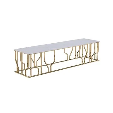 TARANTO TV STAND GOLD | 180X45X42 CM MARBLE 928