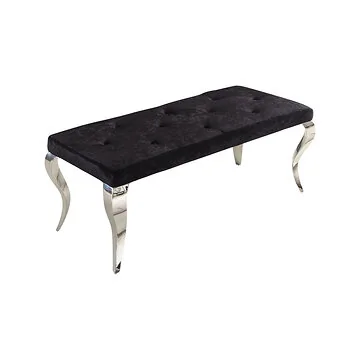 MILANO LONGCHAIR | 110X50X47 CM BLACK FABRIC A41-23