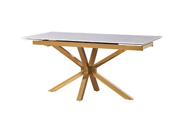 TERNI EETTAFEL GOUD | 180/240X90X76 CM MARMER 928