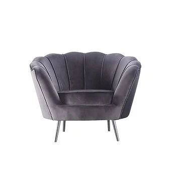 BERGAMO ARMCHAIR | GREY FABRIC VELU97A