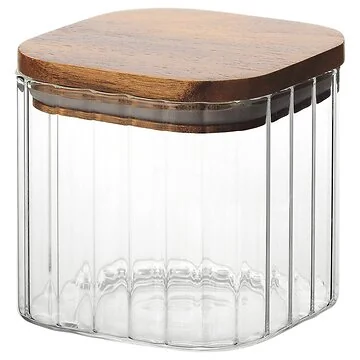 BRICARD ACACIA STORAGE JAR 004A | 10X10X10 CM 0.6L