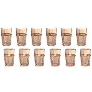 BRICARD FARIZA GLÄSER-SET | AMBER-GOLD 12-TEILIG