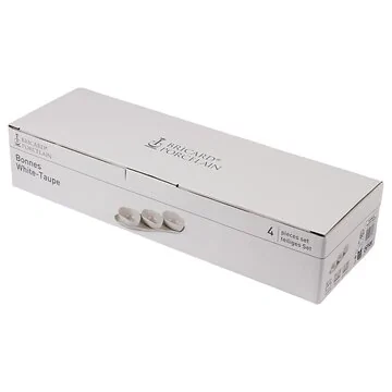 BRICARD BONNES SCHAALTJESSET | WIT-TAUPE 4-DELIG