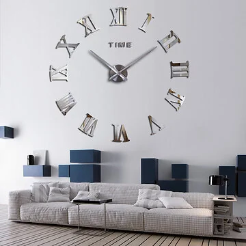 PLAK KLOK  CNR0192S | ZILVER