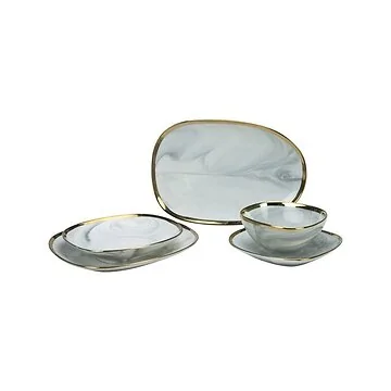 BRICARD SENS DINNER SET | MARMER-GRIJS 25-DELIG