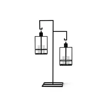 FUGURATO ELEGANCE CANDLE HOLDER 22Y0009BK-M | MATT BLACK