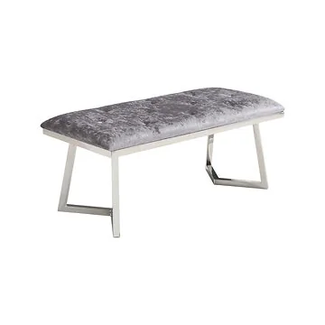 BARI LONGCHAIR | 110X50X47 CM SILVER FABRIC A41-4