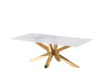 TERNI SALONTAFEL GOUD | 130X70X42 CM KERAMIEK SA003