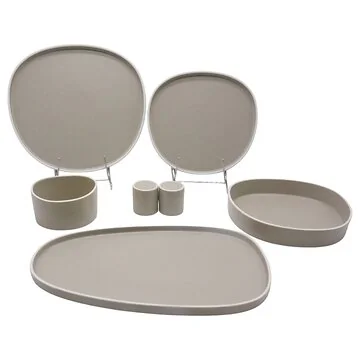 BRICARD CROIX TABLEWARE SET | BEIGE 27-PIECE