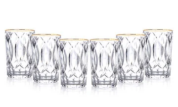 BRICARD VIGO TUMBLER SET | GOLD 6-PIECE