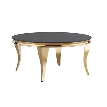 MILANO COFFEE TABLE GOLD | Ø100X42 CM BLACK