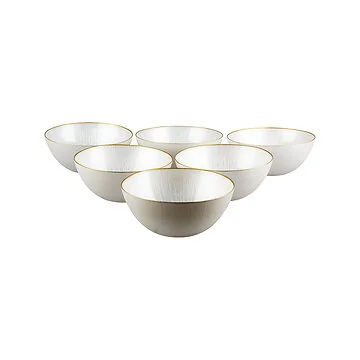 BRICARD REXY SCHALEN SET | 28 CM PAREL WIT-GOUD 6-DELIG
