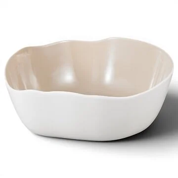 BRICARD BONNES BOWL | WHITE-TAUPE Ø22,5X8 CM