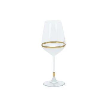 BRICARD LINES WINE GLASSES SET | WHIT-GOLD 6-PIECE