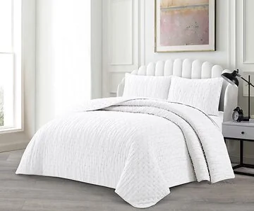 LAVELLA IPEK BEDSPREI SET | 240X250 CM WIT 3-DELIG