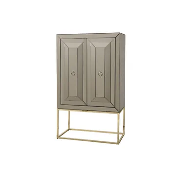 CASTRO CABINET GOLD | 100X47,5X150 CM SEPIA