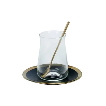 BRICARD EVRY THEESET | ZWART - GOUD 18-DELIG